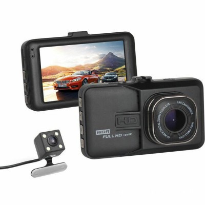 汽車行車記錄儀 高清1080P 3.0寸屏雙鏡頭分離式行車記錄儀